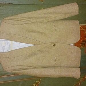 J Crew Herringbone wool-blend Holland Blazer 10